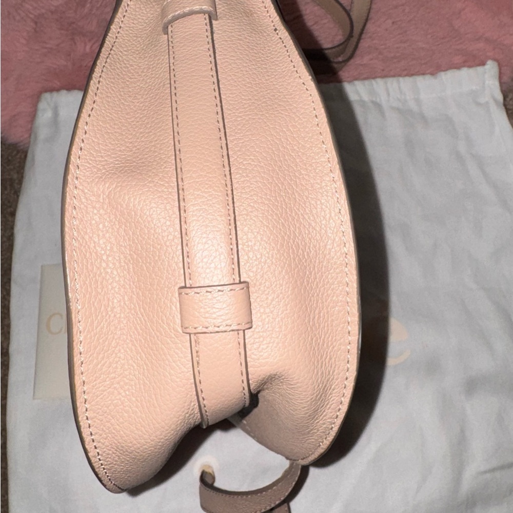 Chloé Marcie Leather Crossbody Beige Medium - Picture 13 of 13